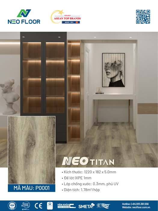 Neo Titan P0001 - Sàn Đá Công Nghệ SPC - Công Ty Cổ Phần Neo Floor